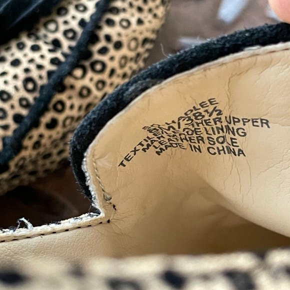 Sole Society Flat Loafer Shoes HADLEE Tassel Leather/Textile Size 38.5 - Picture 9 of 9